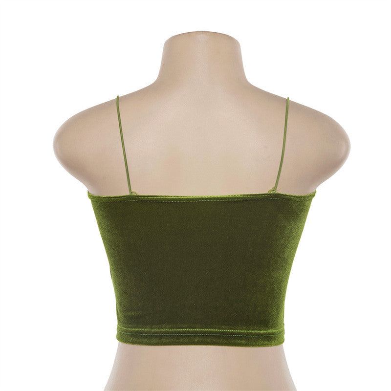 European Velvet Camisole Chic