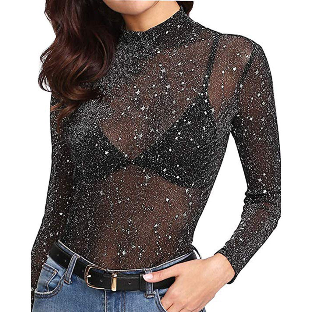 Starlit Mesh Top