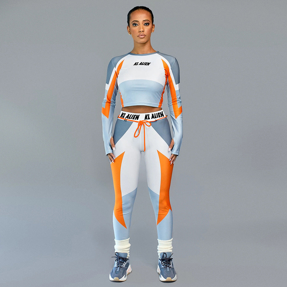 Long Sleeve Crop Top & Leggings Set