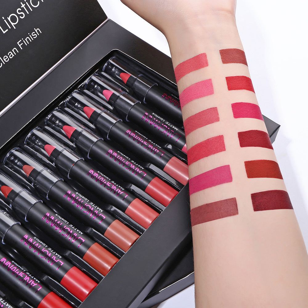 Matte Non-Stick Lipstick and Gloss Set