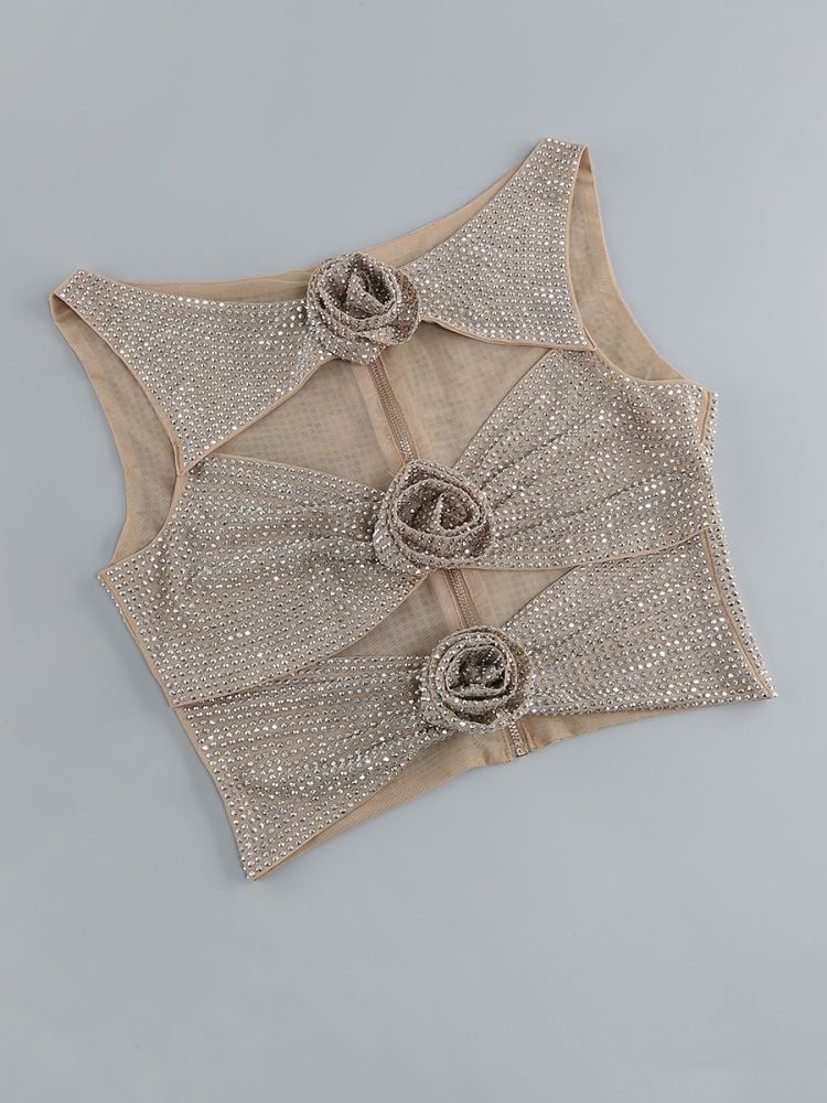 Flower Rhinestone Glamour