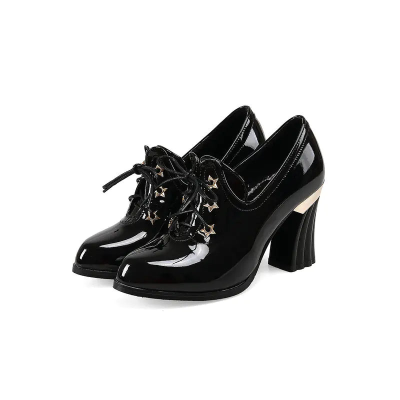 Chunky Heeled Martin Boots for Women - Versatile Style