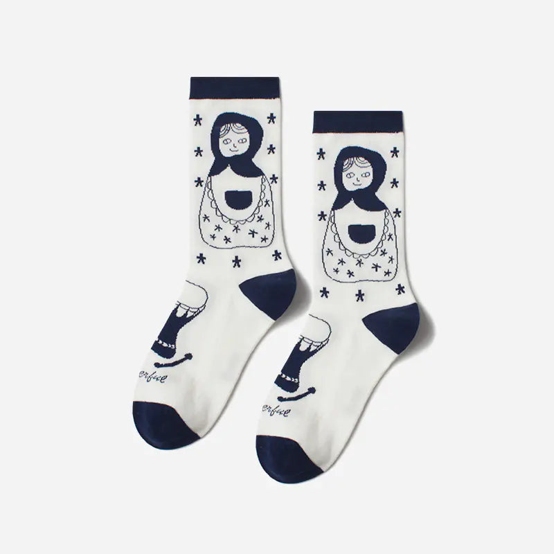 "Autumn and Winter Matching Socks Collection"