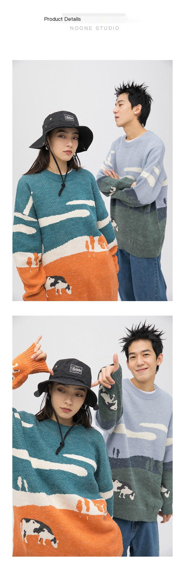 Trendy Wild Sweet Cool Panda Sweater