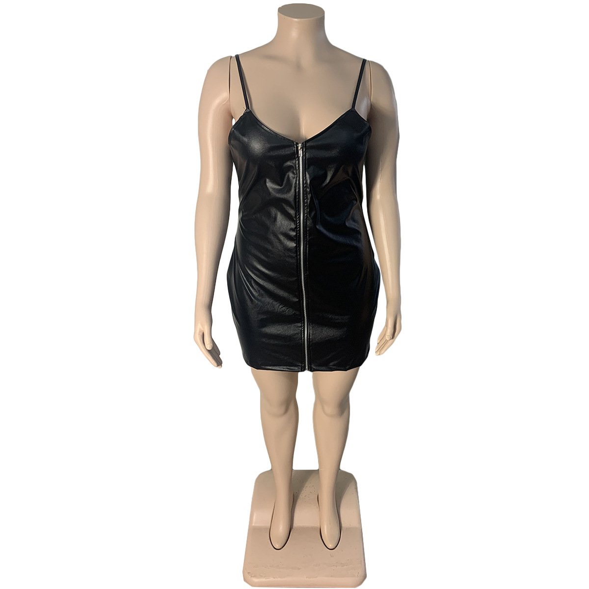 PU Leather Chain Dress Urban Edge