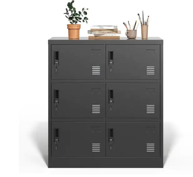 6-Door Staff Locker with Card Slot