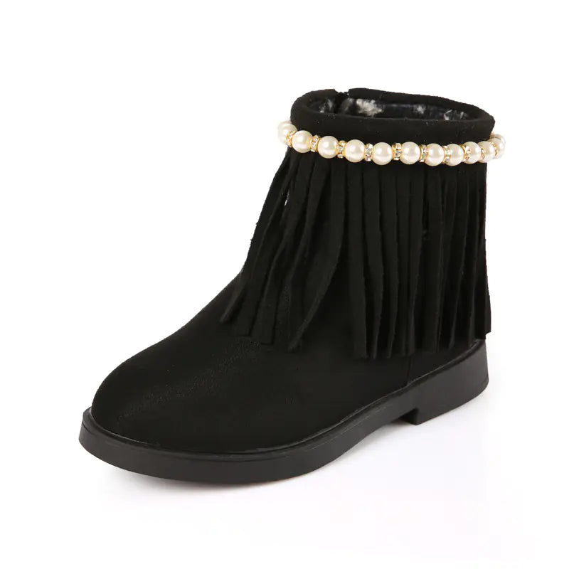 2020 Autumn Winter Girls' Snow Boots with Tassels