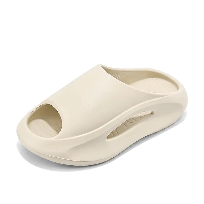 Men's Thick-soled Open Red Flip-flops for Summer