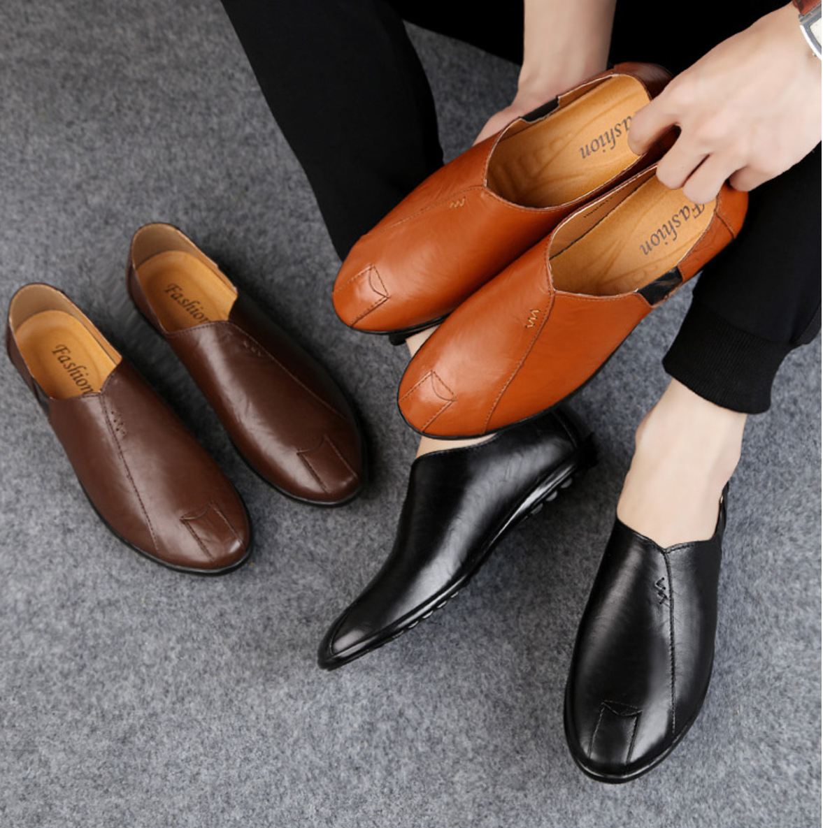 Casual Leather Sophistication