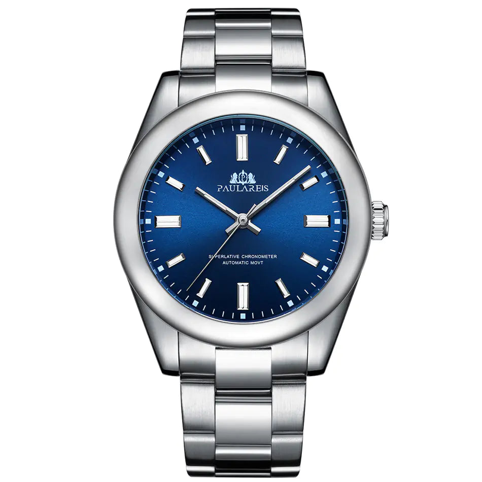 Luminous Automatic Mechanical Steel Band Watch