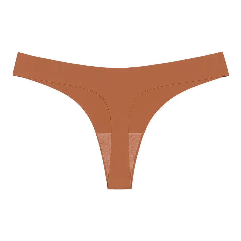 Seamless T-Back Women's Underwear with Cotton Crotch