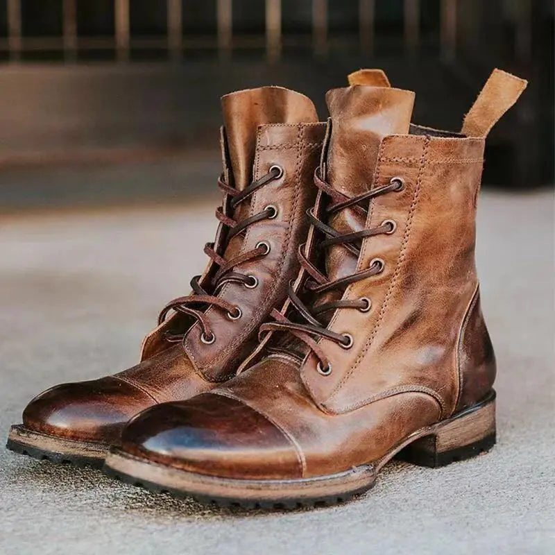 Men's Lace-Up Low-Top Martin Boots