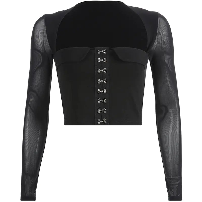 Fashionable Women's Square Neck T-Shirt with Ties