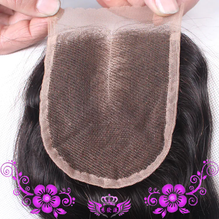 Real Hair Handwoven Deep Wave Lace Closure Wig 4x4