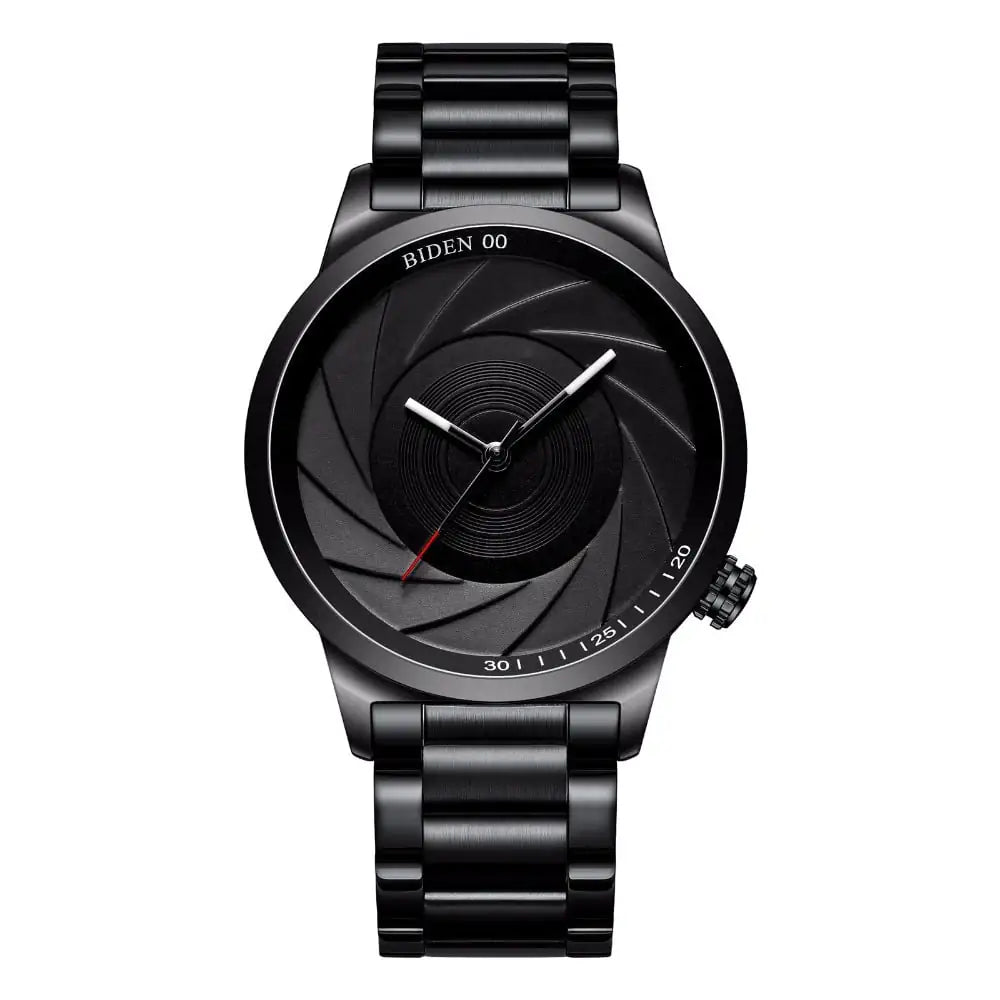 Men's Fashion Steel Band Watch with Large Dial