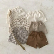 Summer Baby Cotton Linen Casual Shorts Fun