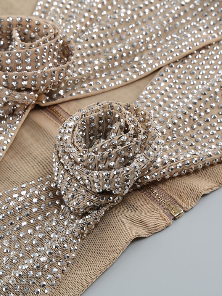 Flower Rhinestone Glamour