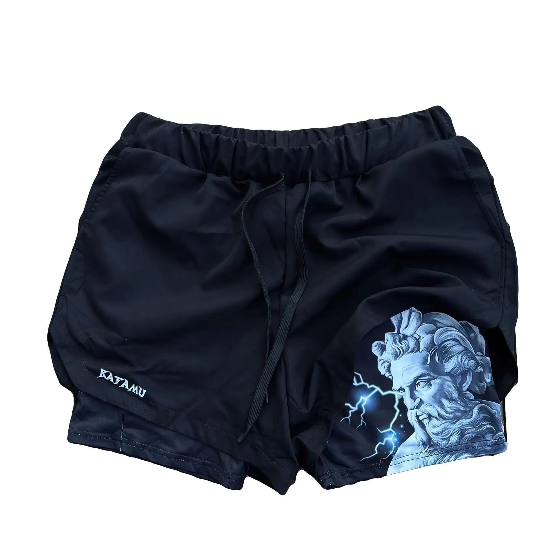 Men's Sporty Double-Layer Breathable Workout Shorts