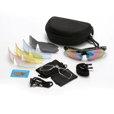 Cycling Sunglasses with Polarized Lenses (5 Color Set)