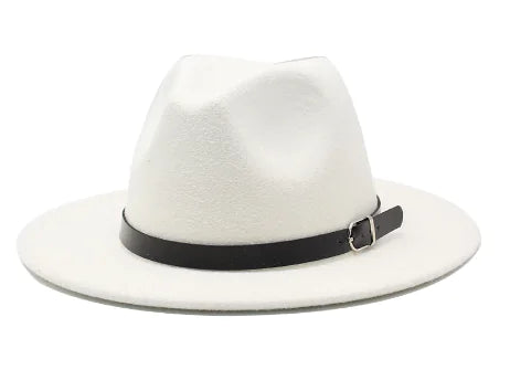Women's Vintage Wool Felt Wide Brim Hat for Fall/Winter