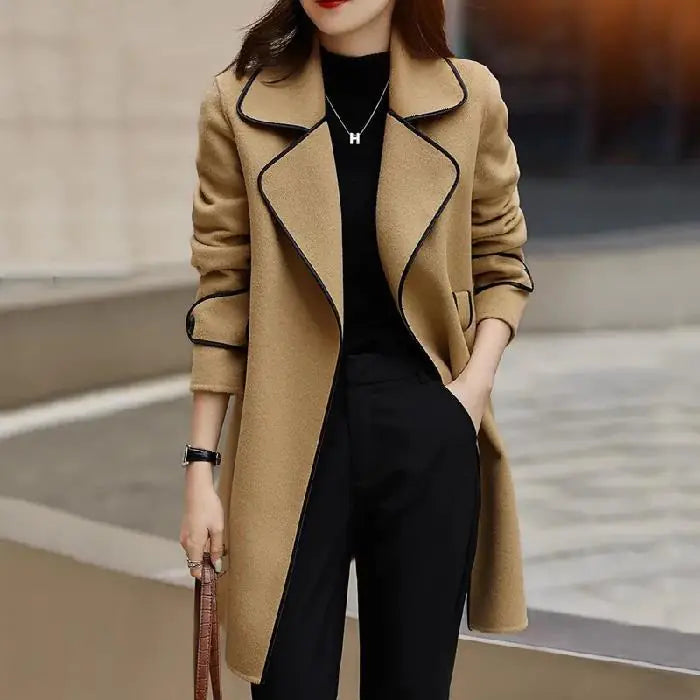 Hand-Tied Premium Woolen Overcoat