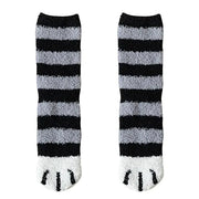 Autumn Winter Couple Cat Paw Plush Socks (Coral Fleece)