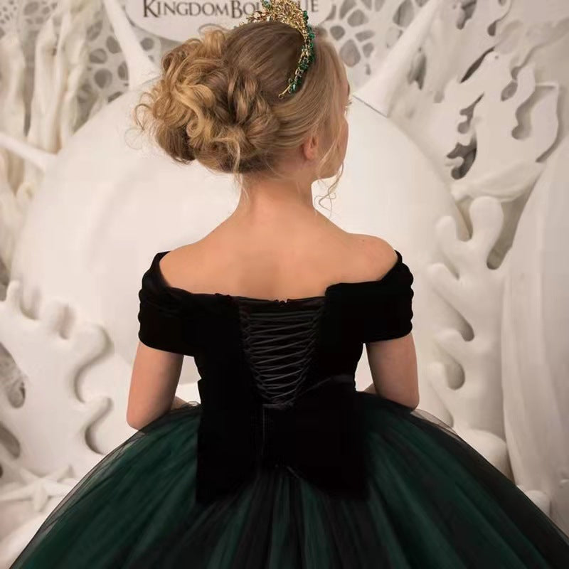Evening Dress with Catwalk Trailing Design
