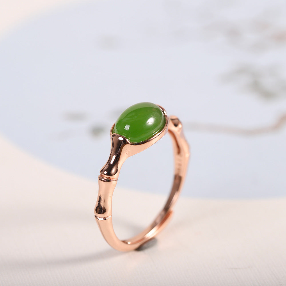 Jasper Bamboo Ring