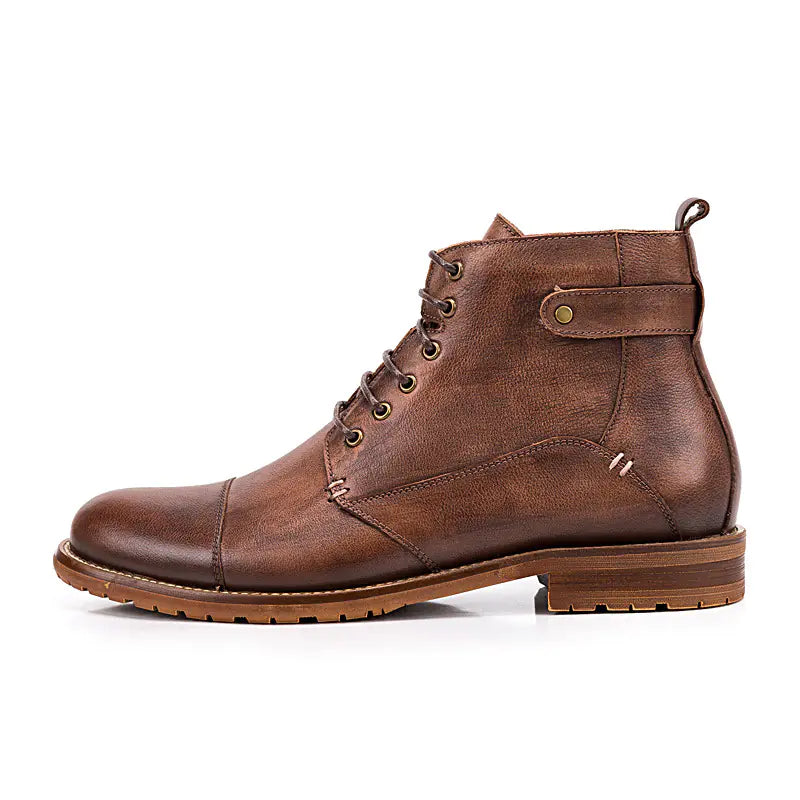 Men's Casual High-Top Lace-Up Ankle Boots