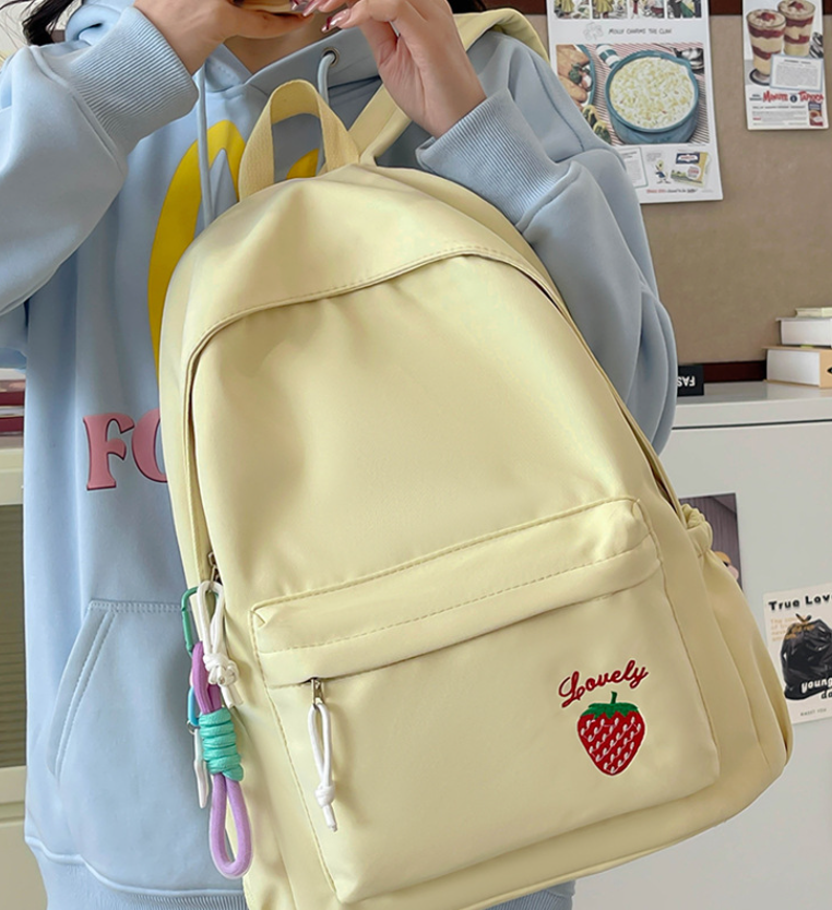 Nylon Waterproof Backpack with Design