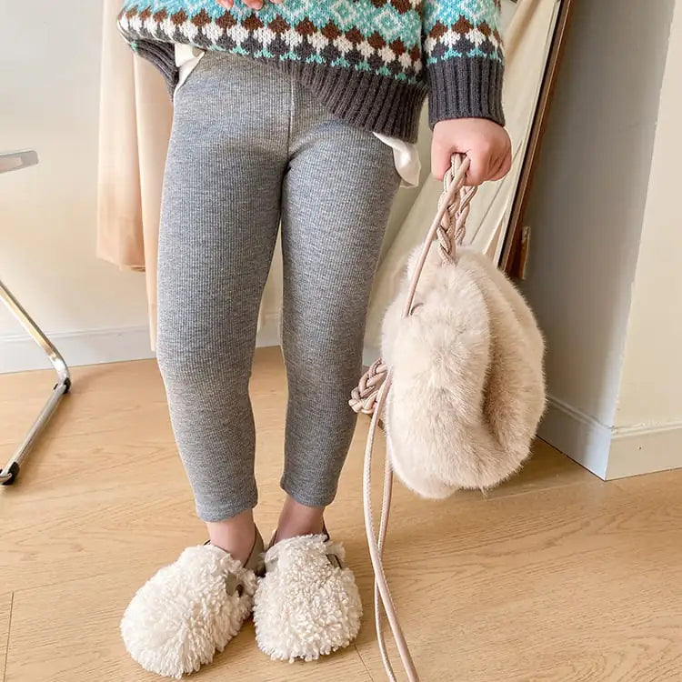 Fleece Leggings with Milk Protein for Warmth and Comfort