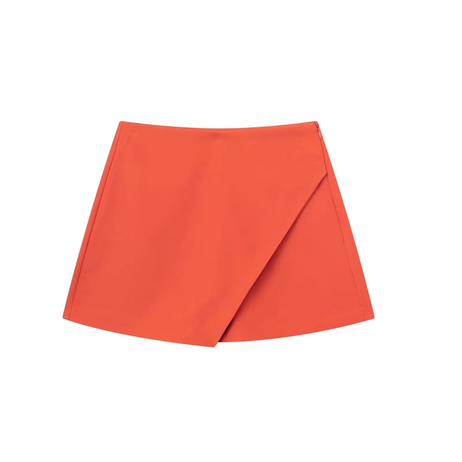 Women's Solid Color Asymmetric Half-body Skirt