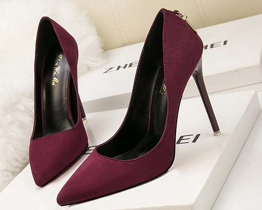 Suede Super High Heels - Statement Elegance for the Bold Woman