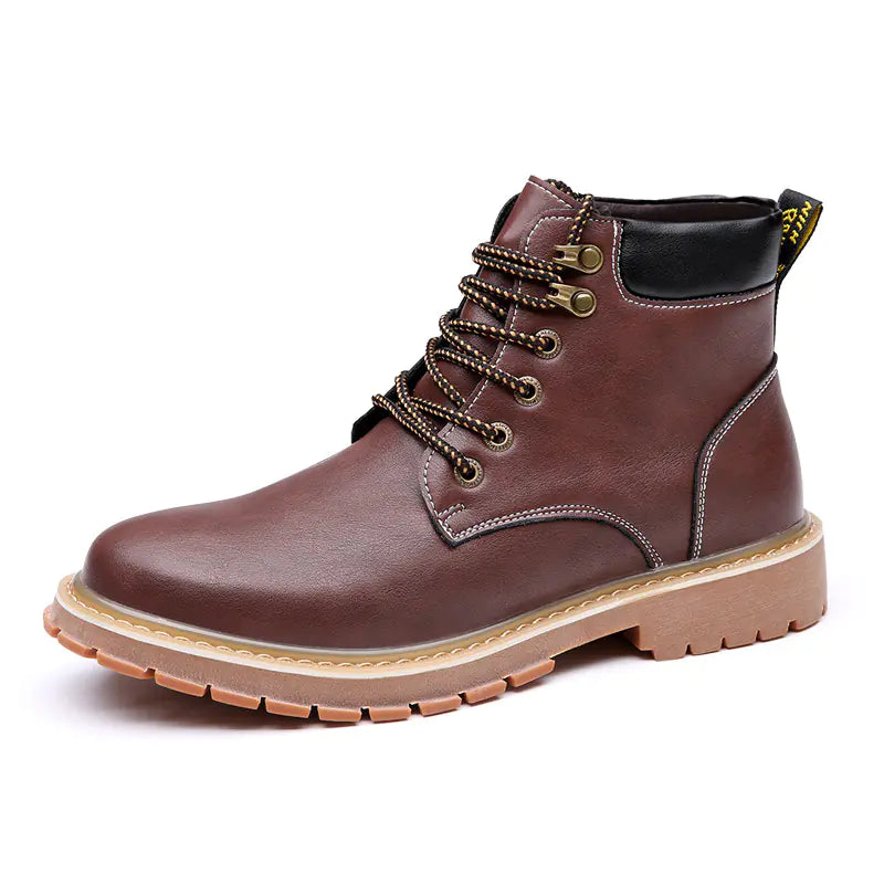 Men's High Top Martin Boots in Retro British Style