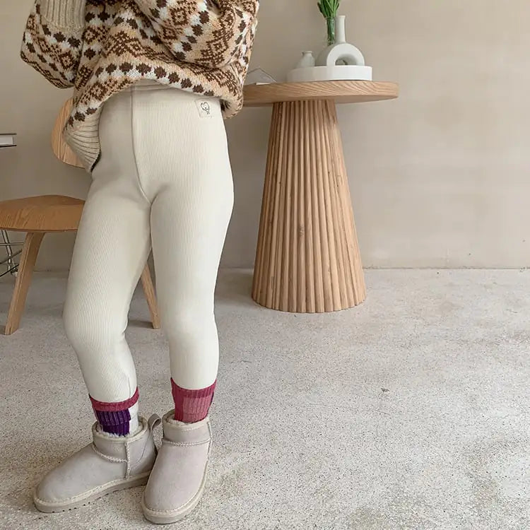 Fleece Leggings with Milk Protein for Warmth and Comfort