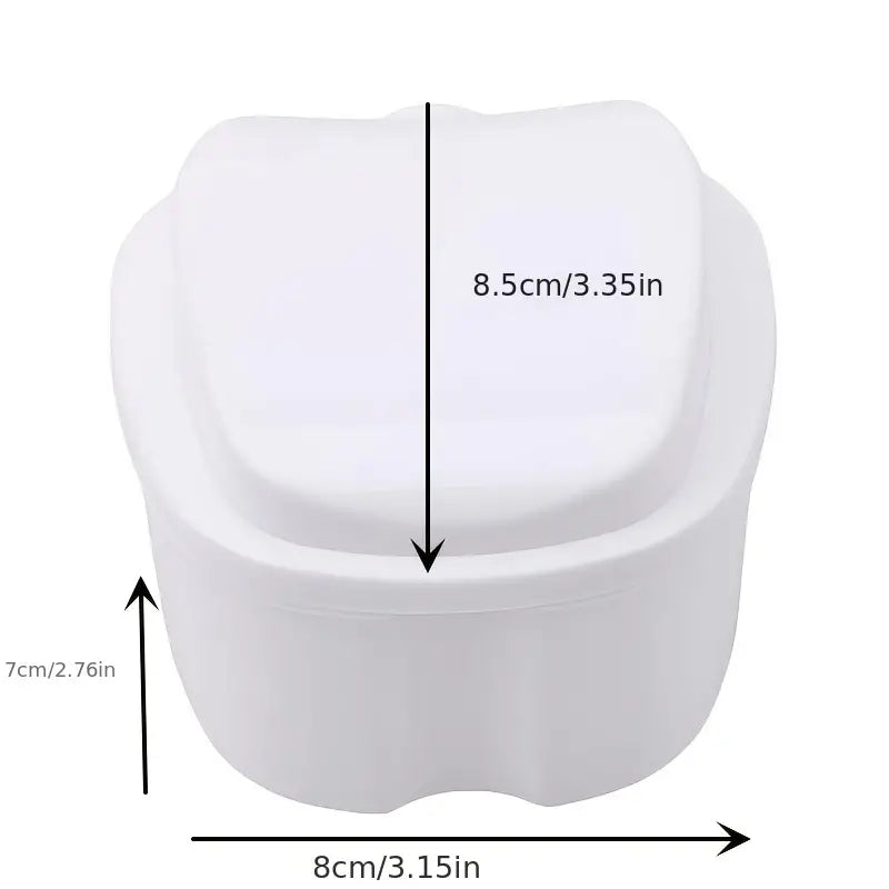 Apple-Shaped Retainer Cleaner Case for Dentures