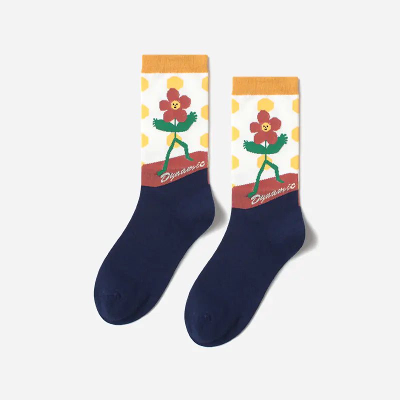 "Autumn and Winter Matching Socks Collection"