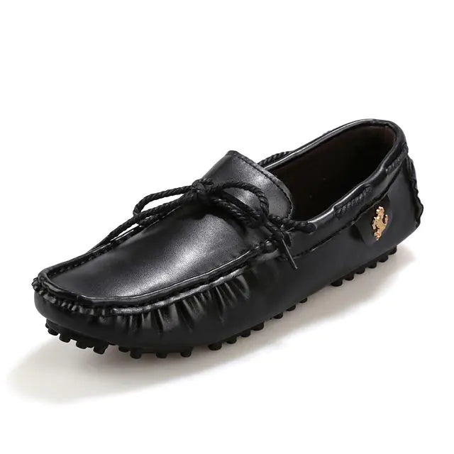 Men's Casual Leather Slip-On Loafers for All Seasons