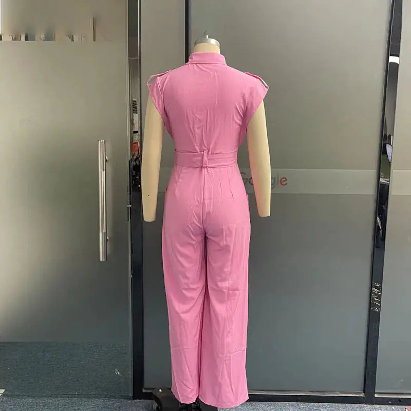 2023 Women's Summer Fashion Solid Color Jumpsuit