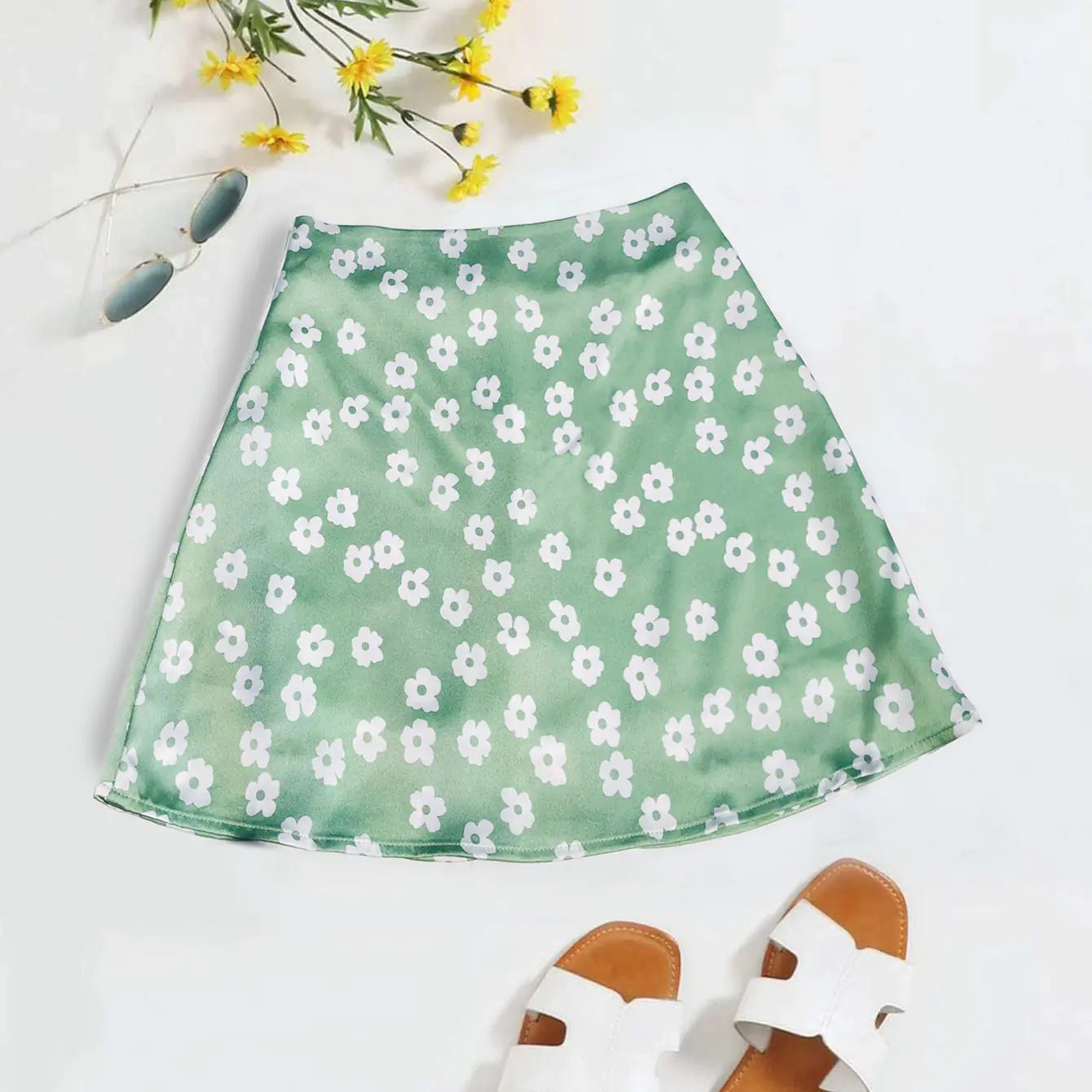 Street Hipsters with The Same Skirt