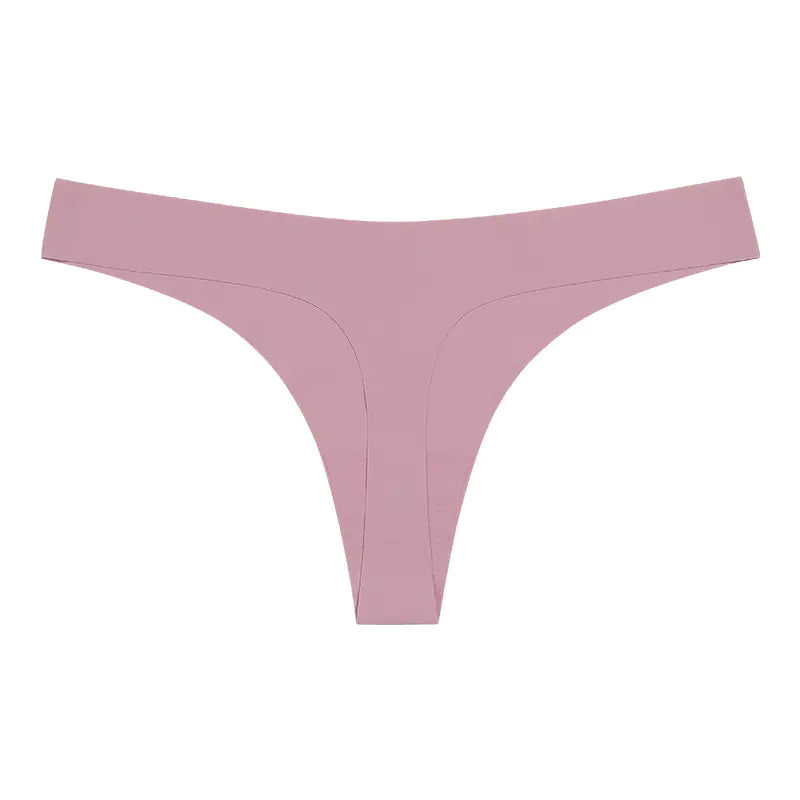 Seamless T-Back Women's Underwear with Cotton Crotch