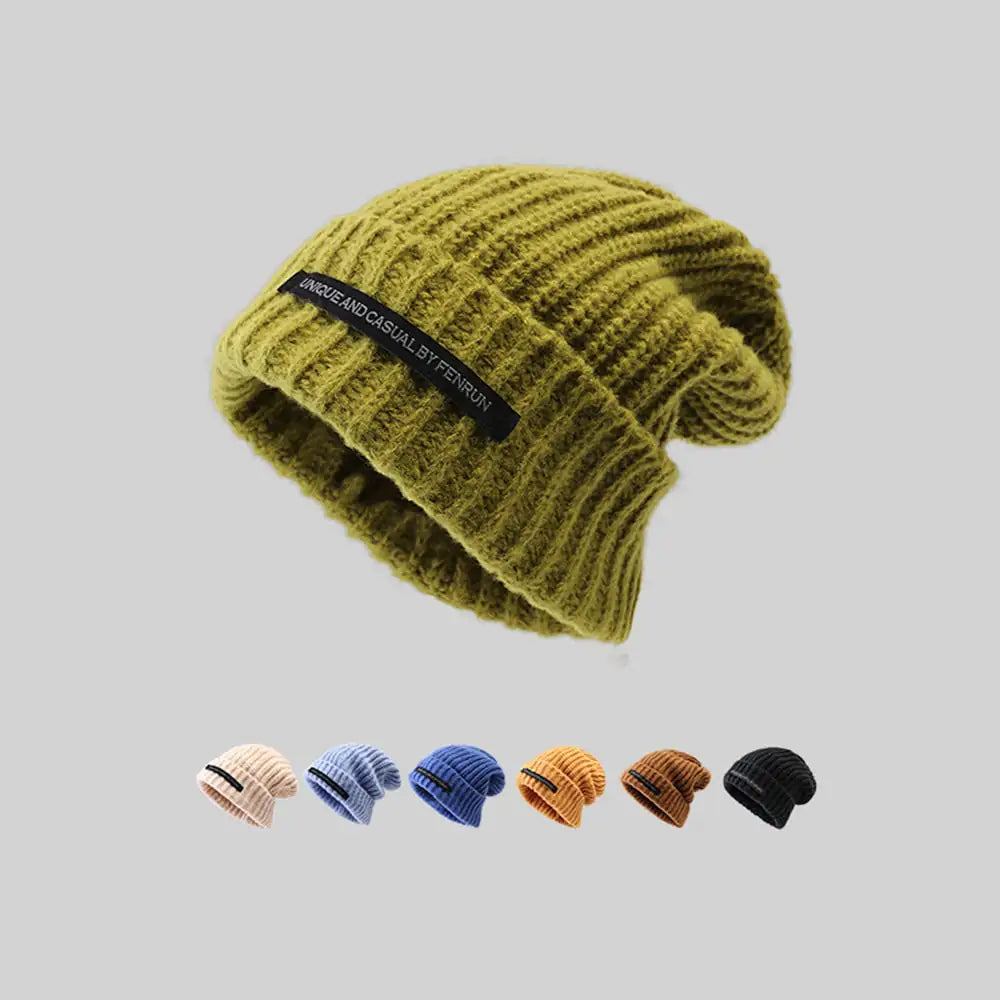 Warm Knitted Hat for Women with Large Head Circumference