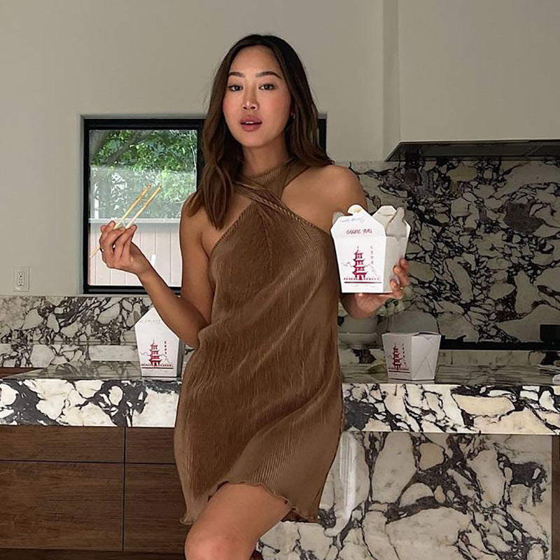 Cross Halter Sophistication