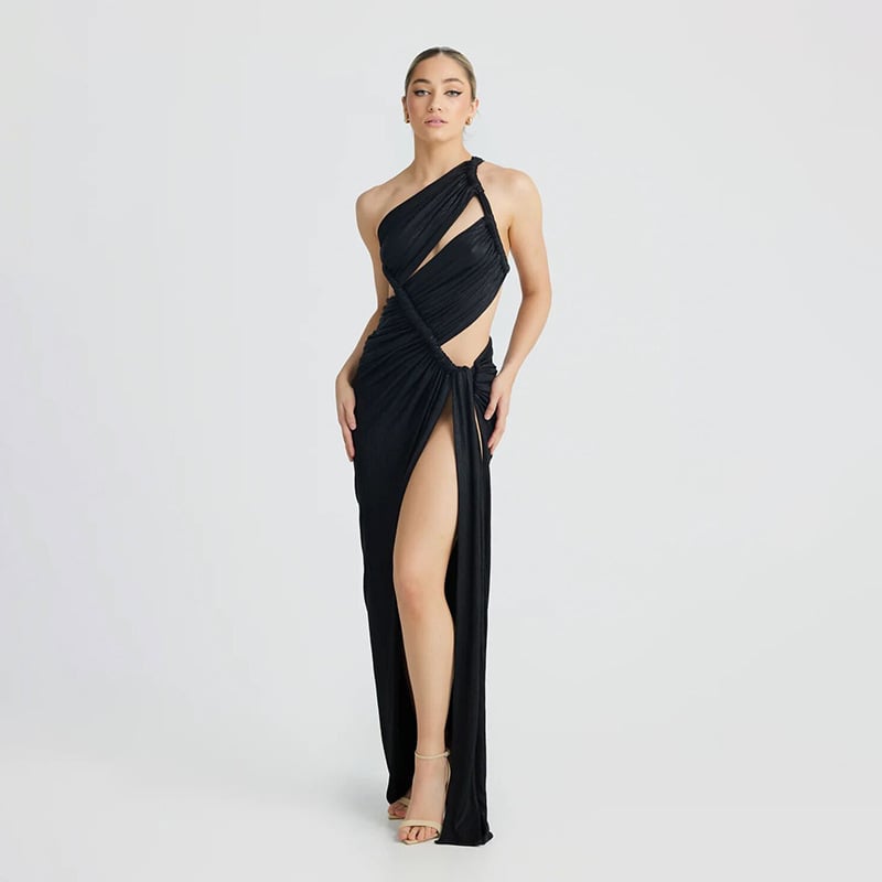 Women's Shoulder Sexy Cutout Slim Sheath Dress