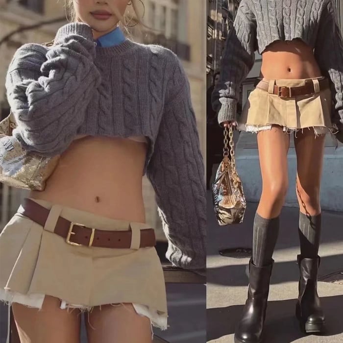 Fake Two-Piece Workwear Chic