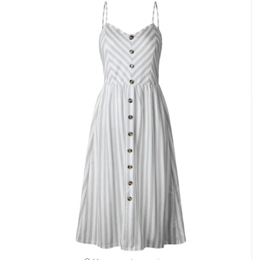 Sunflower Pineapple Print Backless Dress for Women