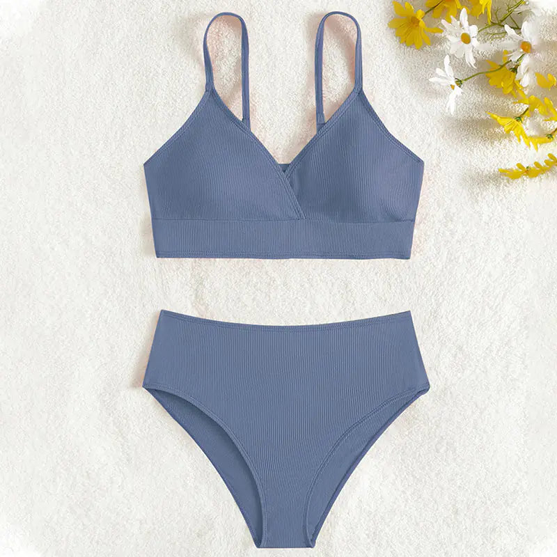 2024 Girls' Cartoon Cute UV Protection Bikini Swimsuit