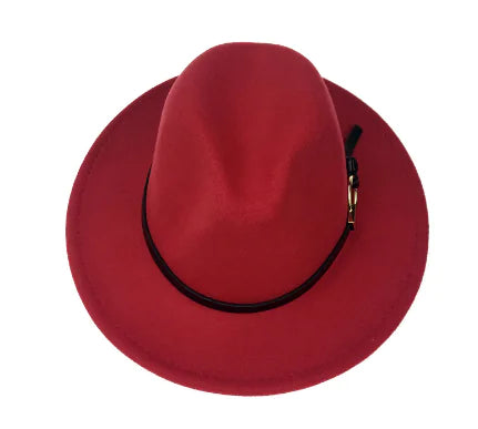 Fashionable Wide Brim Jazz Hat for Men - Wool