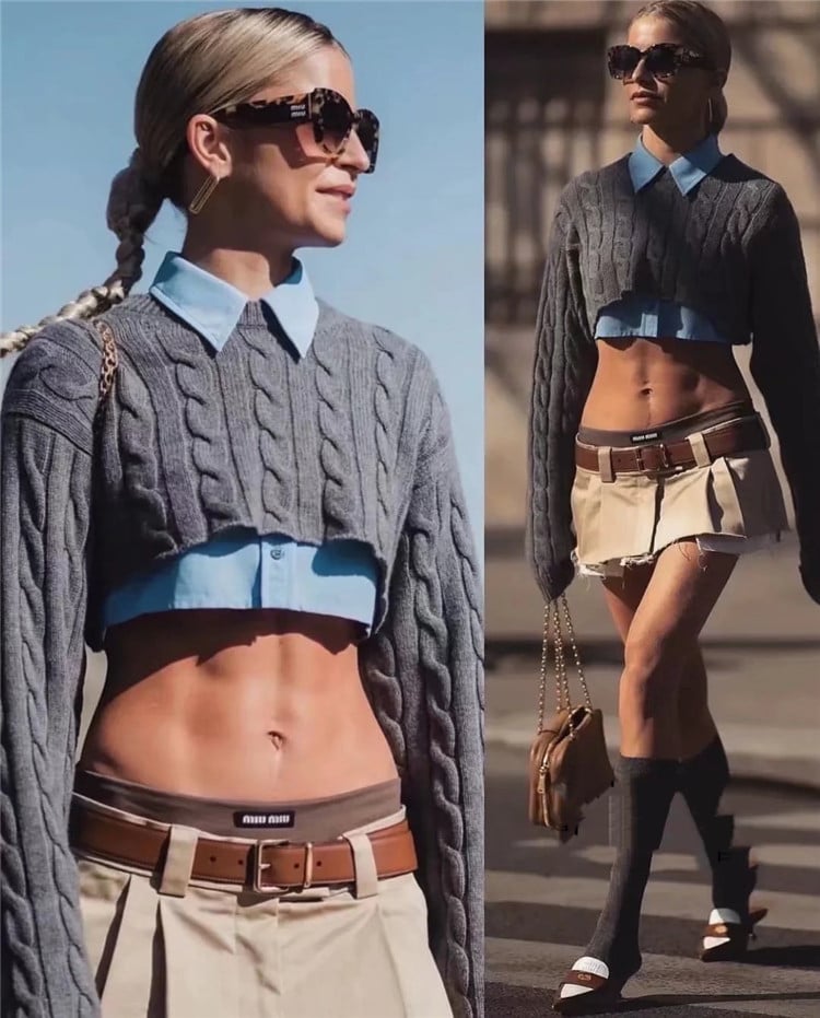 Fake Two-Piece Workwear Chic