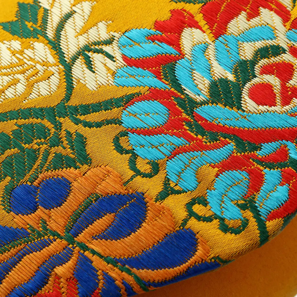 Vintage Embroidered Flower Evening Clutch